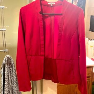 Dark red blazer